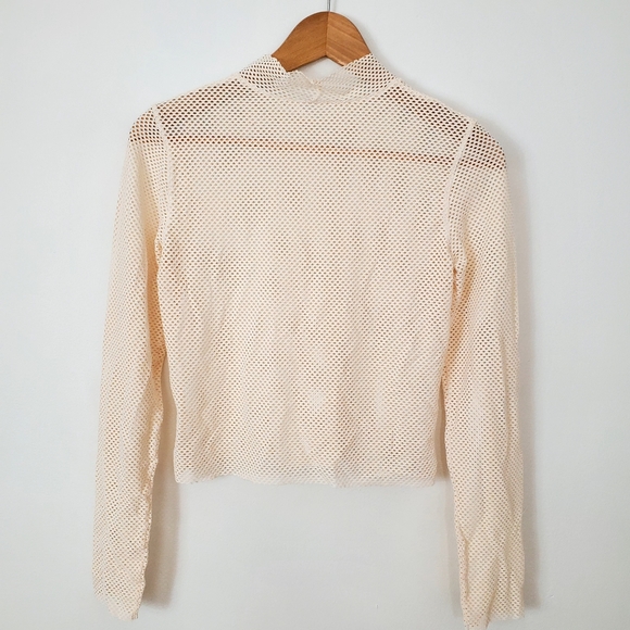 SHIMMER MESH CROP TOP - - Picture 2 of 6